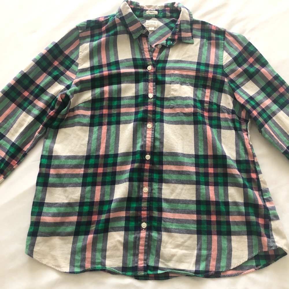 J. Crew flannel button up